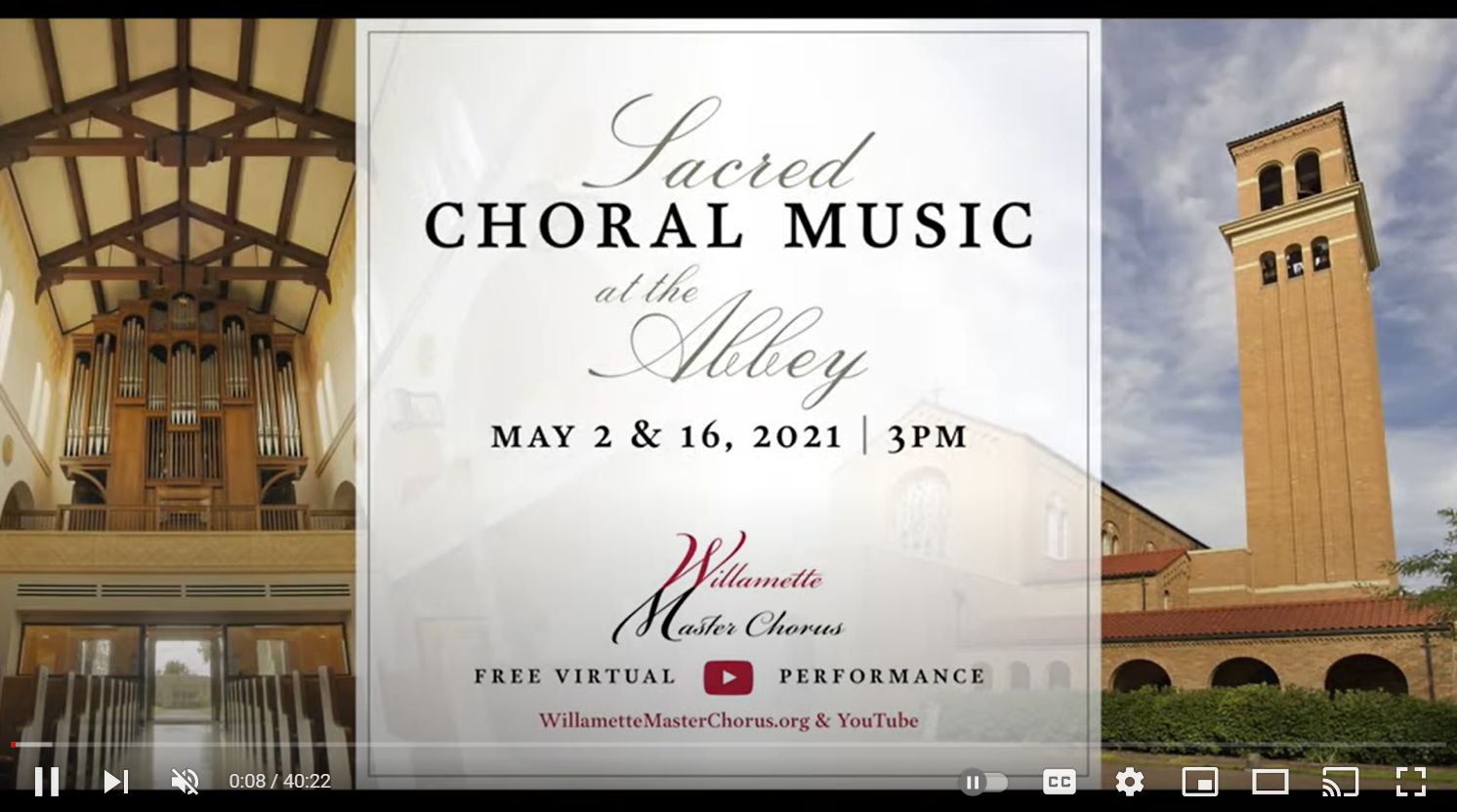 2021 WMC Virtual Concert at The Mount Angel Abbey